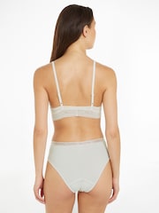 Tommy Hilfiger Cream Unlined Triangle Bra - Image 2 of 4