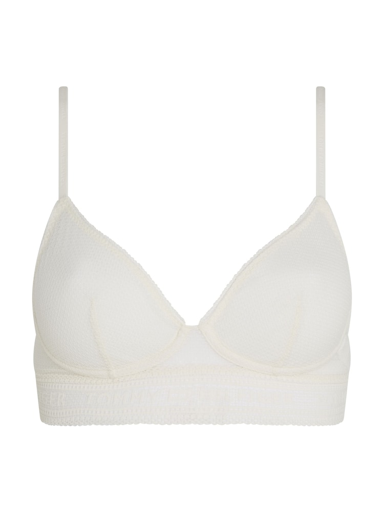 Tommy Hilfiger Cream Unlined Triangle Bra - Image 4 of 4
