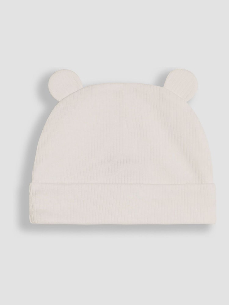JoJo Maman Bébé Blue Rib 2-Pack Baby Hats - Image 3 of 3