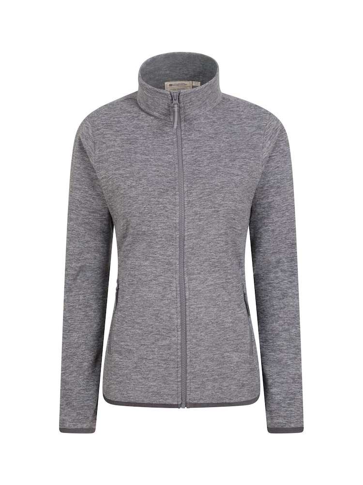 Mountain Warehouse Grey Womens Snowdon Melange II Full-Zip Fleece - Image 1 of 5
