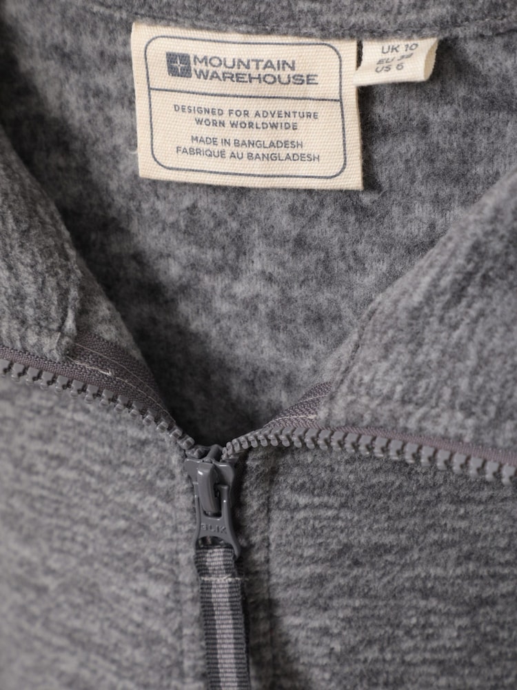 Mountain Warehouse Grey Womens Snowdon Melange II Full-Zip Fleece - Image 5 of 5
