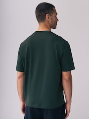 Armani Exchange Green Small Graphic Logo 100% Cotton T-Shirt - Image 2 of 10
