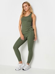 PixieGirl Petite Green Active Ribbed Leggings - Image 2 of 4