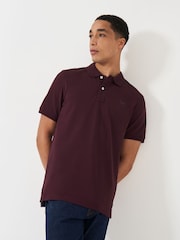 Crew Clothing Red 100% Cotton Pique Polo Shirt - Image 1 of 5