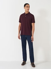 Crew Clothing Red 100% Cotton Pique Polo Shirt - Image 3 of 5