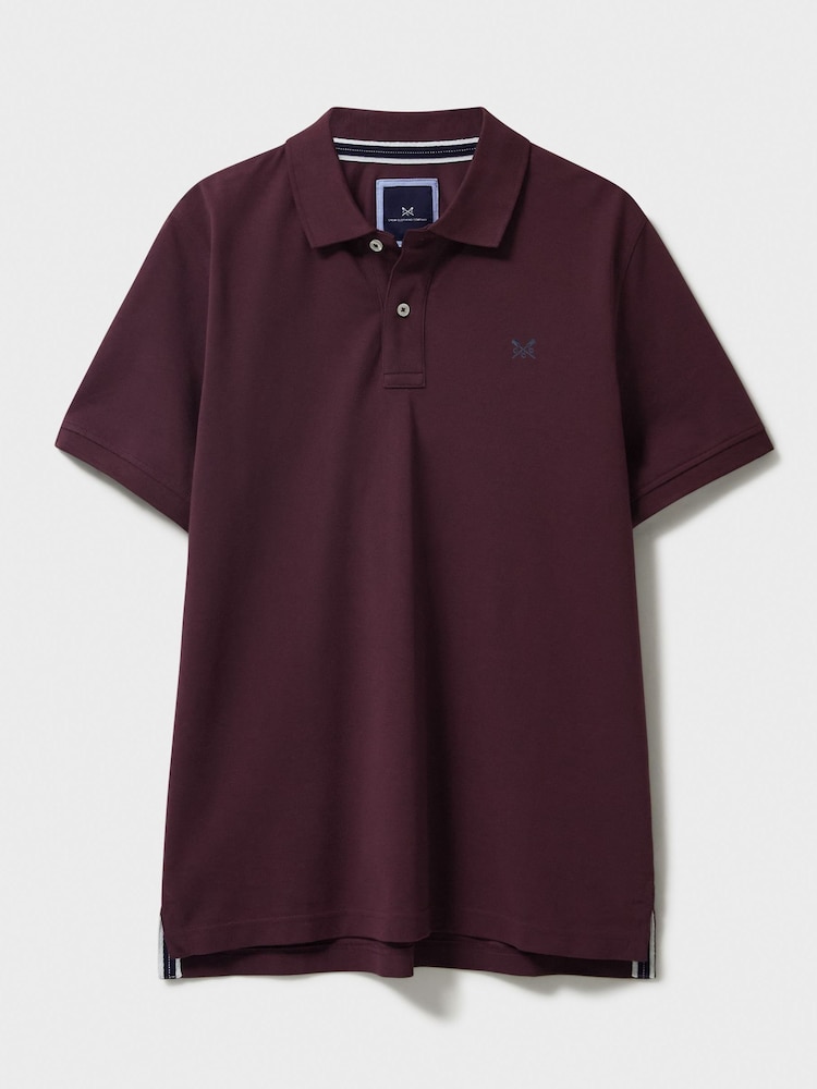 Crew Clothing Red 100% Cotton Pique Polo Shirt - Image 5 of 5