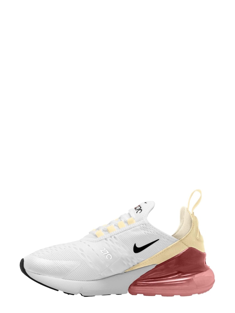 Nike White/Pink Air Max 270 Trainers - Image 2 of 4