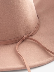 Taupe Brown Felt Western Hat - Image 7 of 7