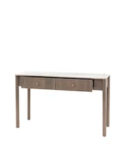 Gallery Home Grey Kenitra Marble 2 Drawer Console Table - Image 4 of 4