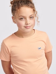 Lee Beige Girls Regular Fit 100% Cotton Badge T-Shirt - Image 5 of 9