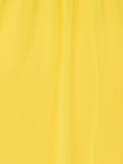 Adrianna Papell Yellow Chiffon Trapeze Short Dress - Image 6 of 7