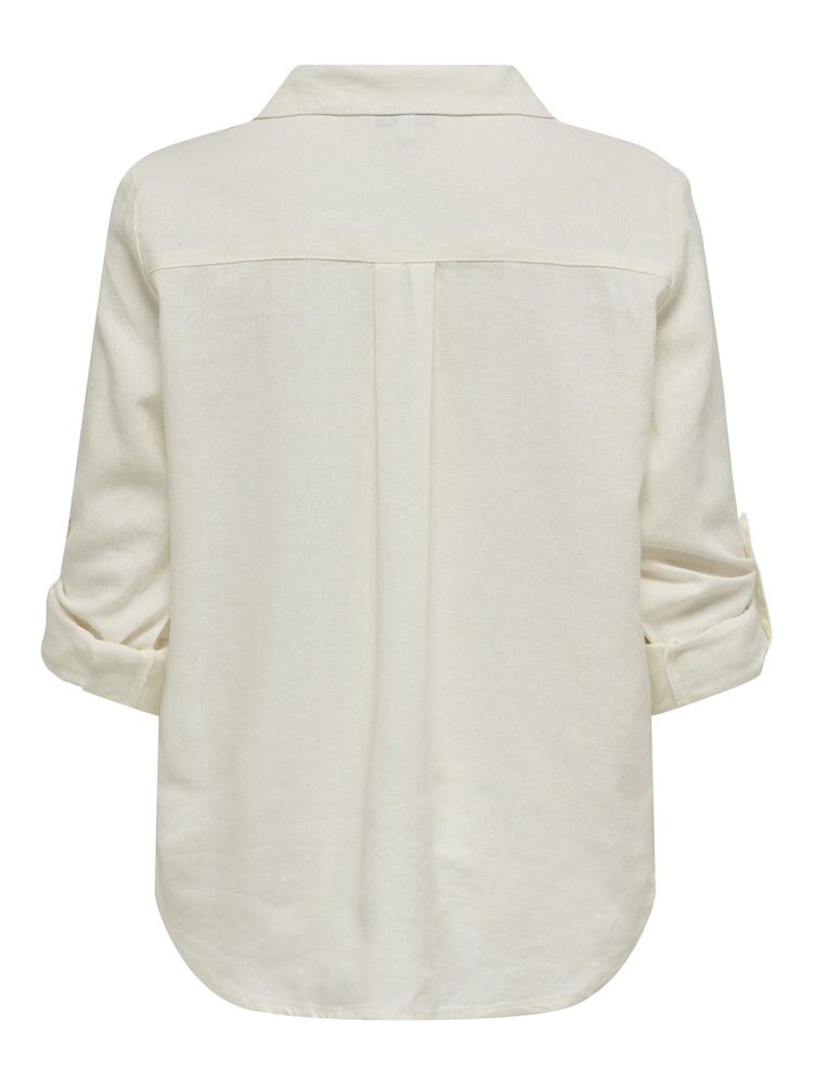 ONLY White Utility Cargo Pocket Detail Shirt - Image 6 of 6