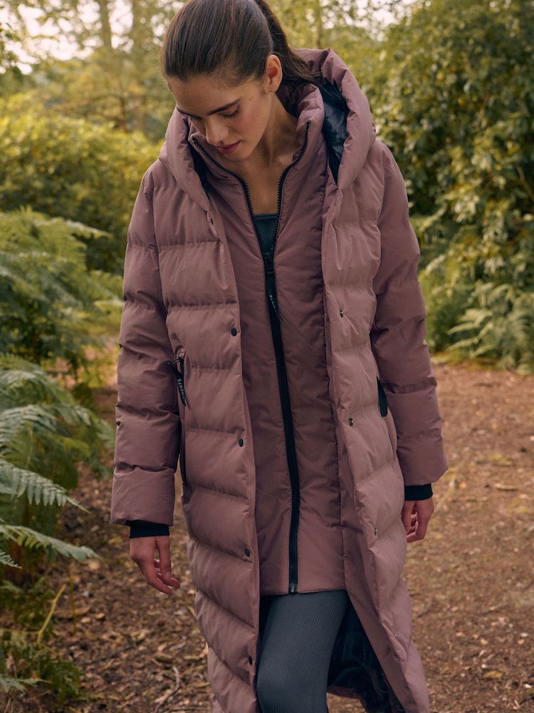 Brown Dusty Rose Parka Rose Pink Elements Waterproof Padded Coat