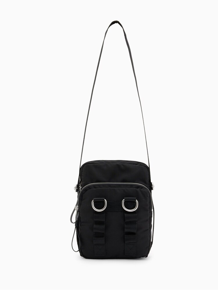AllSaints Black Steppe Cross-Body Bag - Image 1 of 6 AllSaints Black Steppe Cross-Body Bag - Image 1 of 6