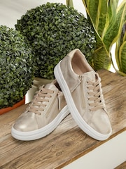 Pavers Gold Pavers Chunky Platform Trainers - Image 1 of 6
