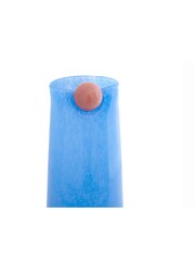 pt, Soft Blue Bolita Glass Vase Large - Image 2 of 4