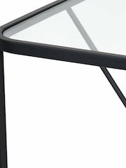 Pacific Glass and Black Roxy Metal Side Table - Image 6 of 6