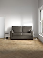 Jay-Be Brushed Twill Pewter Grey Urban 2 Seater Sofa Bed - Image 1 of 6
