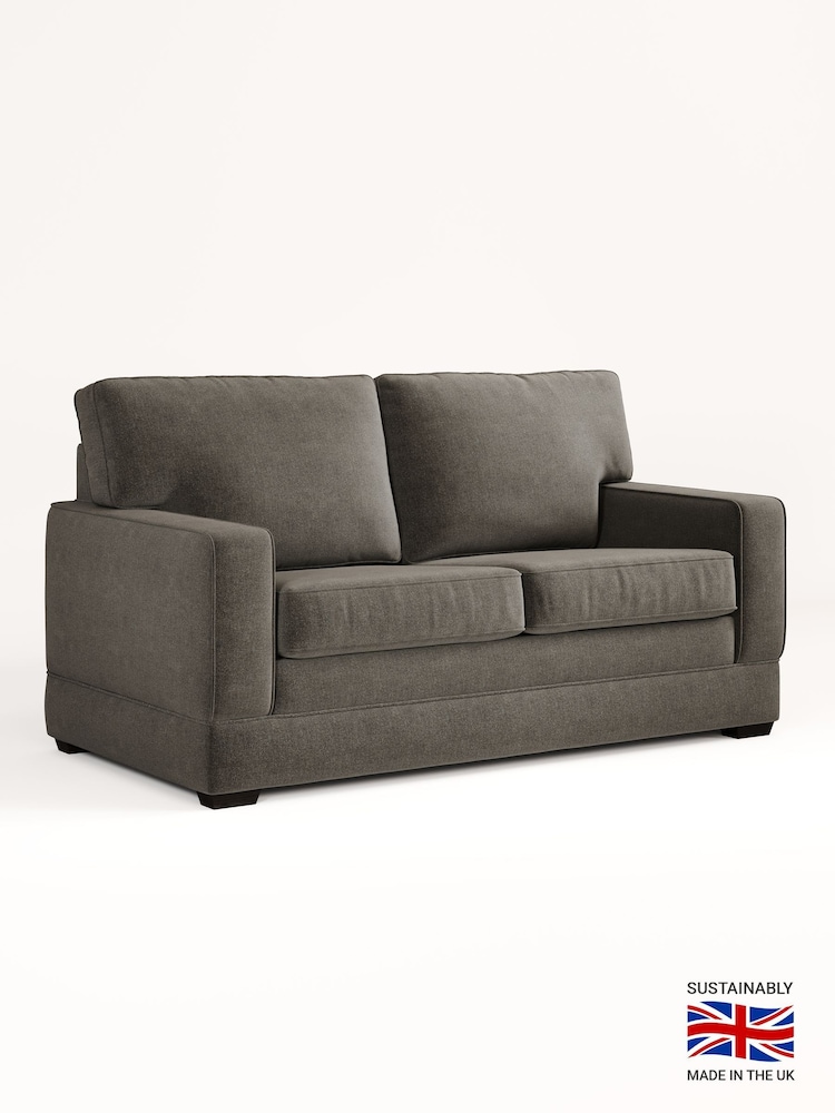 Jay-Be Brushed Twill Pewter Grey Urban 2 Seater Sofa Bed - Image 2 of 6