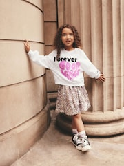 Pink Slogan Sweatshirt (3-16yrs) - Image 3 of 4