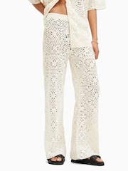 AllSaints White Milly Trousers - Image 2 of 6