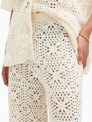 AllSaints White Milly Trousers - Image 4 of 6