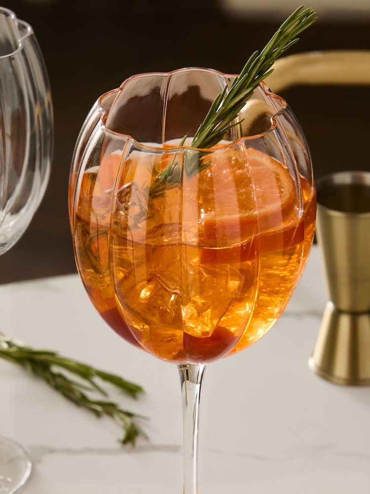 Set of 2 Clear Ottilie Gin Glasses - Image 3 of 4