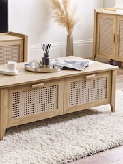Julian Bowen Brown Sydney 2 Drawer Coffee Table - Image 1 of 6