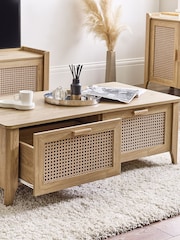 Julian Bowen Brown Sydney 2 Drawer Coffee Table - Image 2 of 6