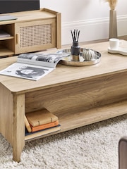Julian Bowen Brown Sydney 2 Drawer Coffee Table - Image 3 of 6