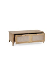 Julian Bowen Brown Sydney 2 Drawer Coffee Table - Image 5 of 6