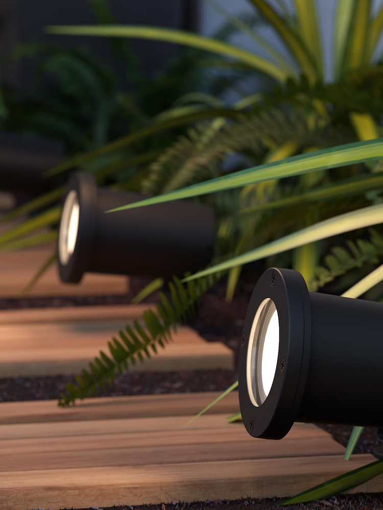 SolarCentre Black Modena Solar Outdoor Spot Light - Image 1 of 2