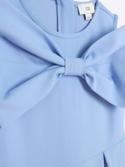 River Island Blue Girls Bow Jumpsuit - Image 2 of 3
