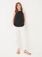 FatFace Nancy Black Crochet Vest - Image 4 of 5
