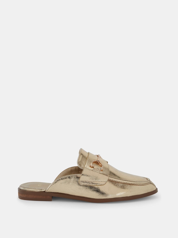 Novo Gold Standard Fit Eleanora Backless Loafer Mules - Image 2 of 6 Novo Gold Standard Fit Eleanora Backless Loafer Mules - Image 2 of 6