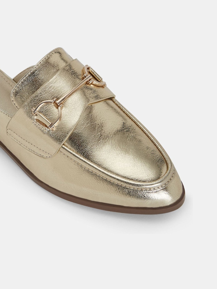 Novo Gold Standard Fit Eleanora Backless Loafer Mules - Image 6 of 6 Novo Gold Standard Fit Eleanora Backless Loafer Mules - Image 6 of 6