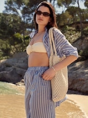 Bleu/Blanc - 100Short de plage en coton (%) - Image 2 de 5