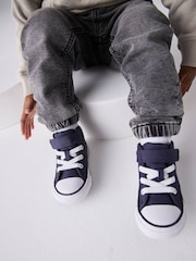 Converse Purple Chuck Taylor ProTech Malden Street 1V Infant Trainers - Image 1 of 11