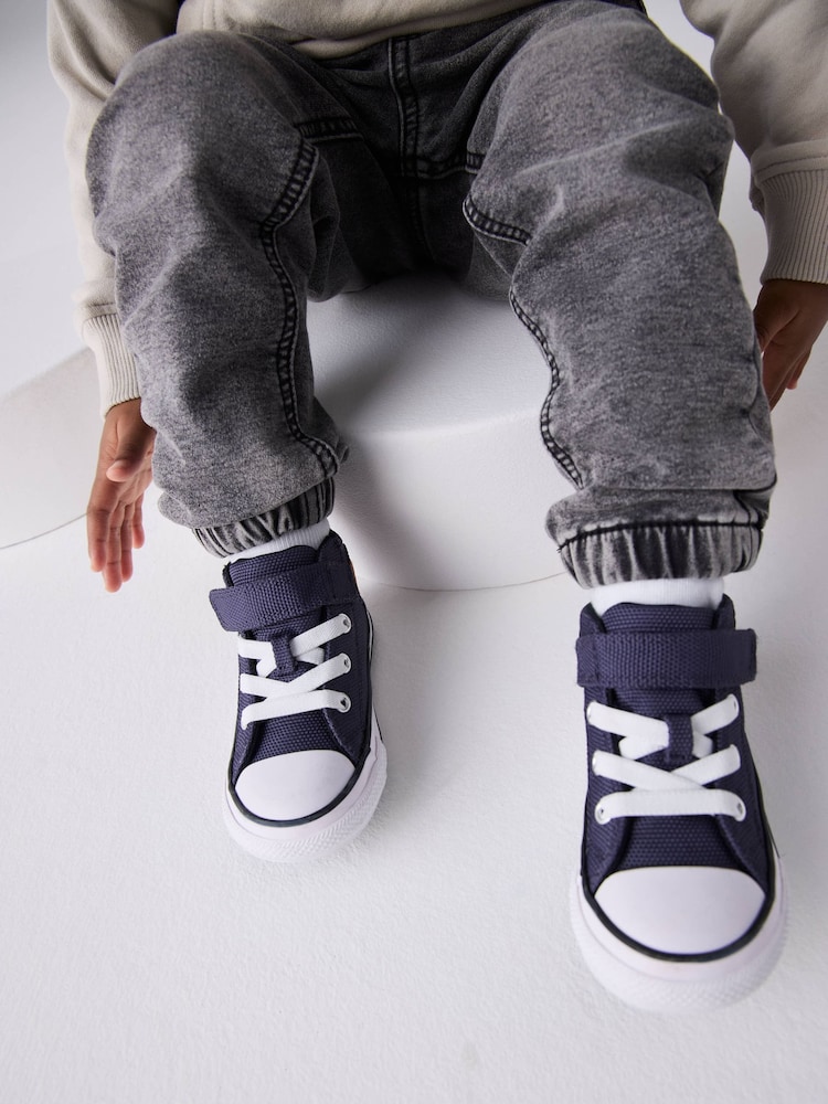 Converse Purple Chuck Taylor ProTech Malden Street 1V Infant Trainers - Image 1 of 11