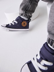 Converse Purple Chuck Taylor ProTech Malden Street 1V Infant Trainers - Image 4 of 11