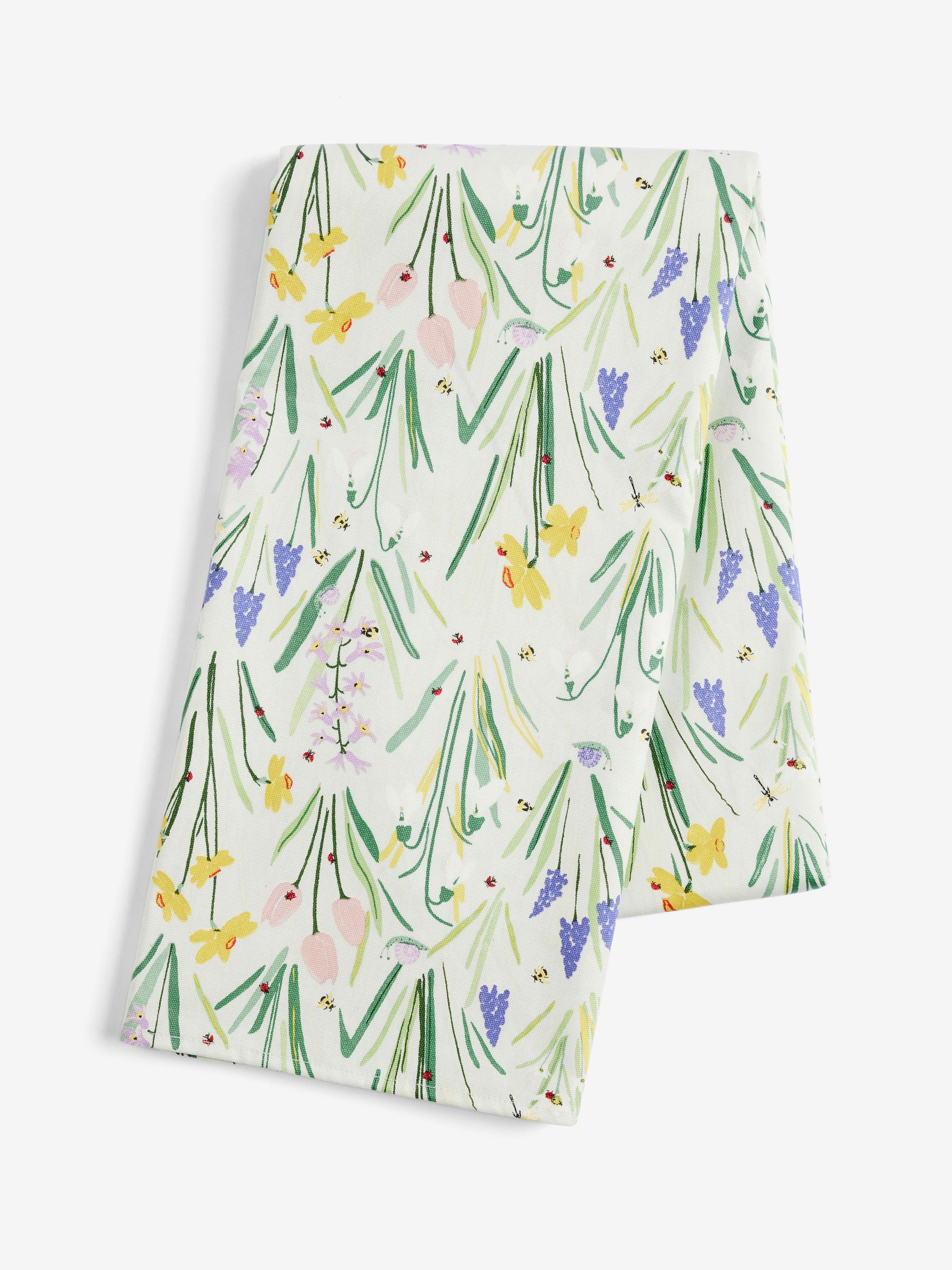 Next Clean In Store Buy Sage Green Lila Floral Print Wipe Clean Tablecloth from the Next UK ...