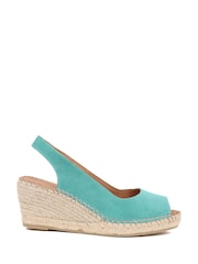 Jones Bootmaker Ladies Natural Rosanna Slingback Wedges - Image 3 of 7