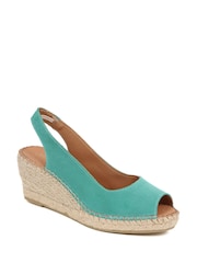 Jones Bootmaker Ladies Natural Rosanna Slingback Wedges - Image 4 of 7