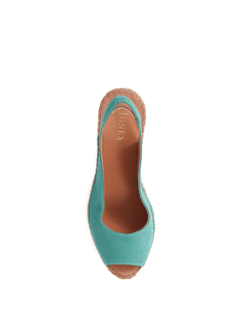Jones Bootmaker Ladies Natural Rosanna Slingback Wedges - Image 6 of 7