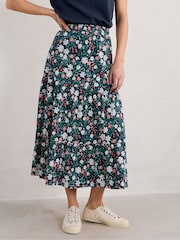 Seasalt Cornwall Blue Line Strokes Skirt - Image 1 of 5