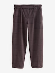 Brown Ponte Barrel Leg Trousers - Image 5 of 7