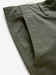 Khaki Green Regular Fit 100% Cotton Utility Style Chino Trousers - Image 10 of 12