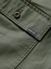 Khaki Green Regular Fit 100% Cotton Utility Style Chino Trousers - Image 12 of 12