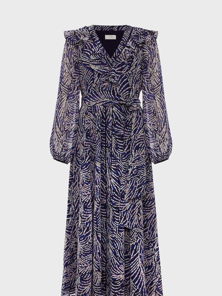 Hobbs Blue Petite Rosana Dress - Image 4 of 4