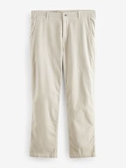 Ecru White Relaxed Fit Corduroy Chino Trousers - Image 7 of 10